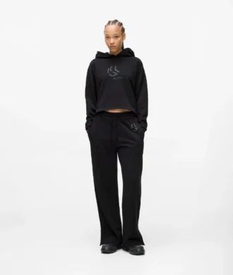 Sweatpants met studs en monogram