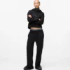 Sweatpants met studs en monogram