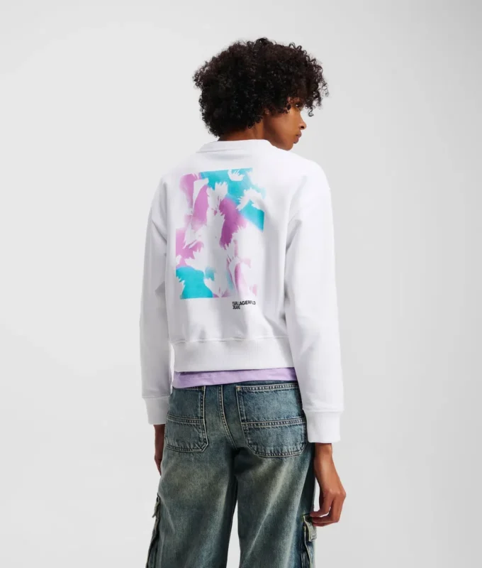 SWEATSHIRT MET BLOEMENPRINT