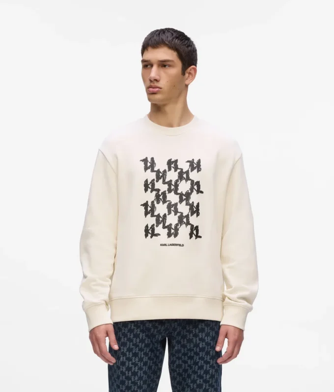 Sweatshirt met grafisch monogram