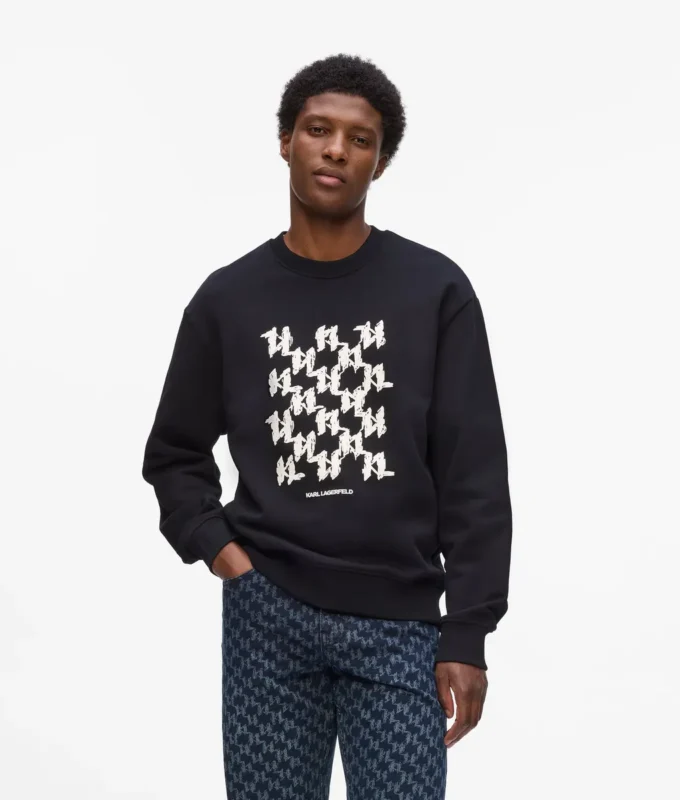 Sweatshirt met grafisch monogram