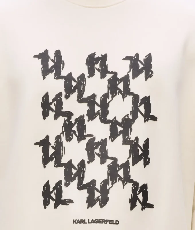 Sweatshirt met grafisch monogram