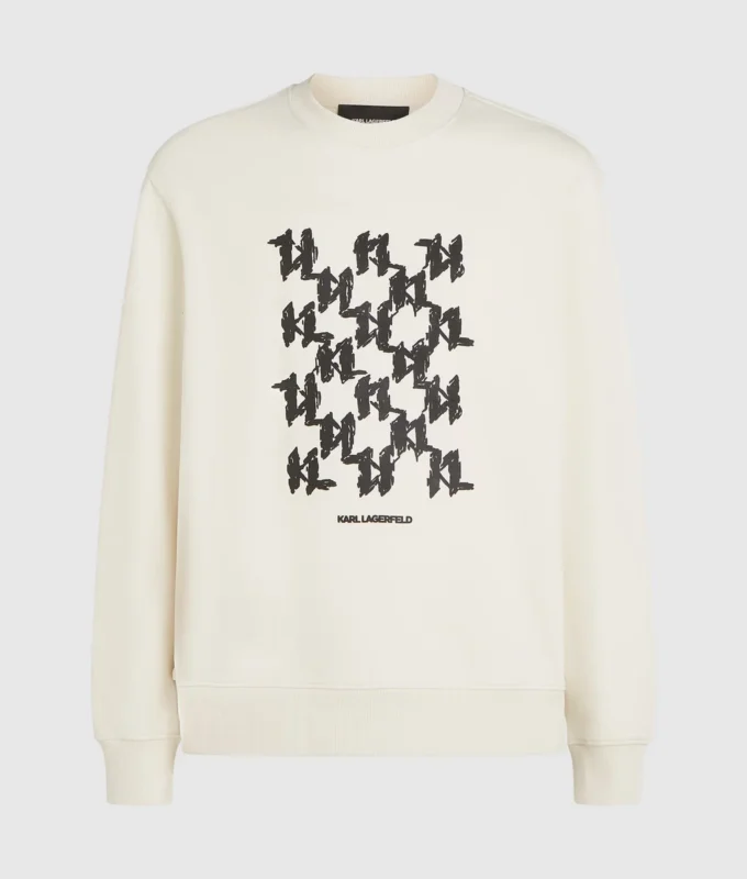 Sweatshirt met grafisch monogram