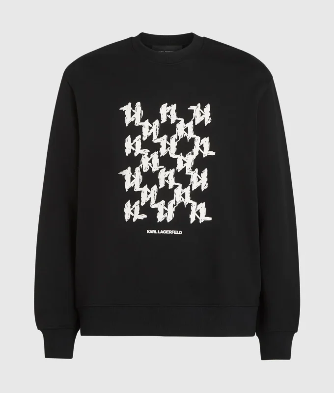 Sweatshirt met grafisch monogram