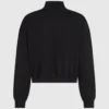 Sweatshirt met halve rits