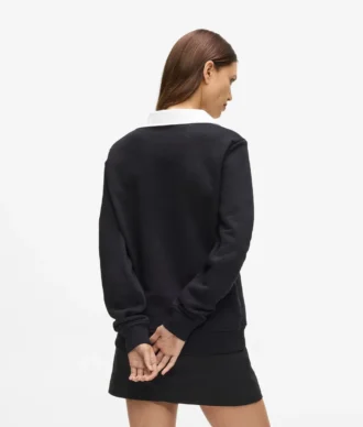 Sweatshirt met kenmerkende kraag