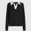 Sweatshirt met kenmerkende kraag