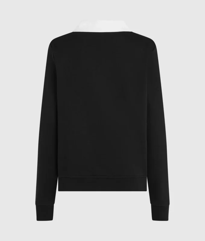 Sweatshirt met kenmerkende kraag