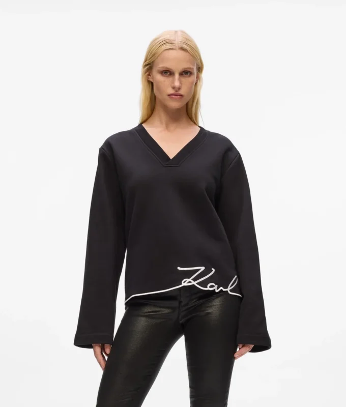 Sweatshirt met kenmerkende zoom