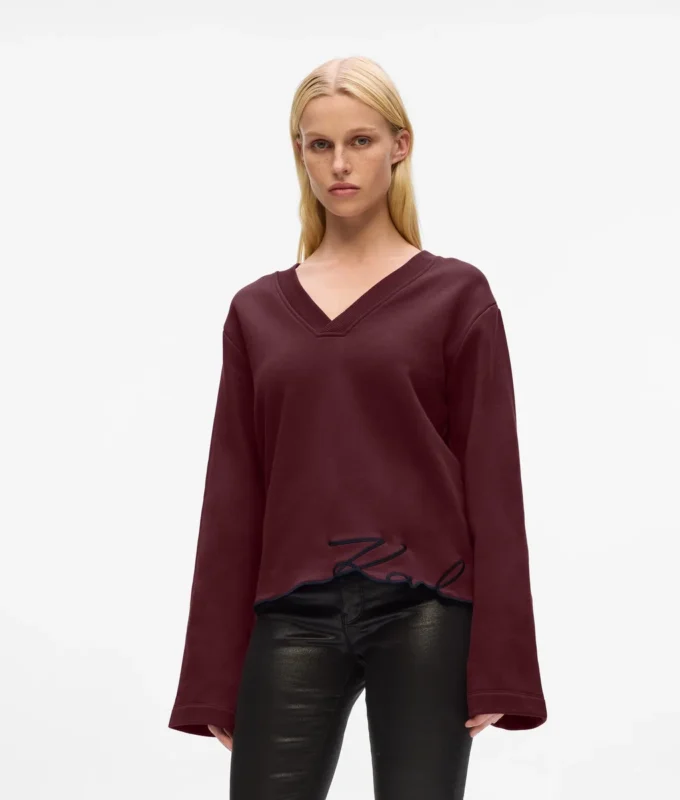 Sweatshirt met kenmerkende zoom