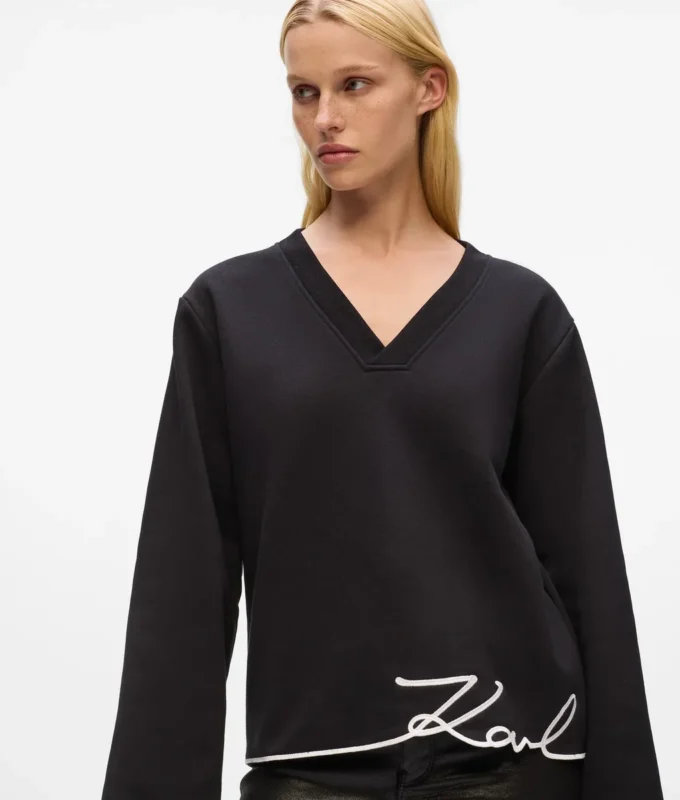 Sweatshirt met kenmerkende zoom