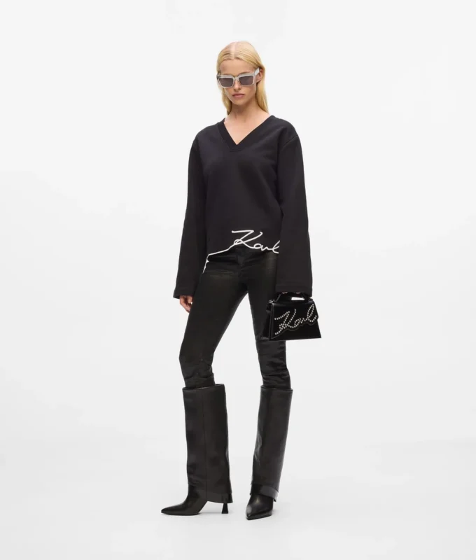 Sweatshirt met kenmerkende zoom