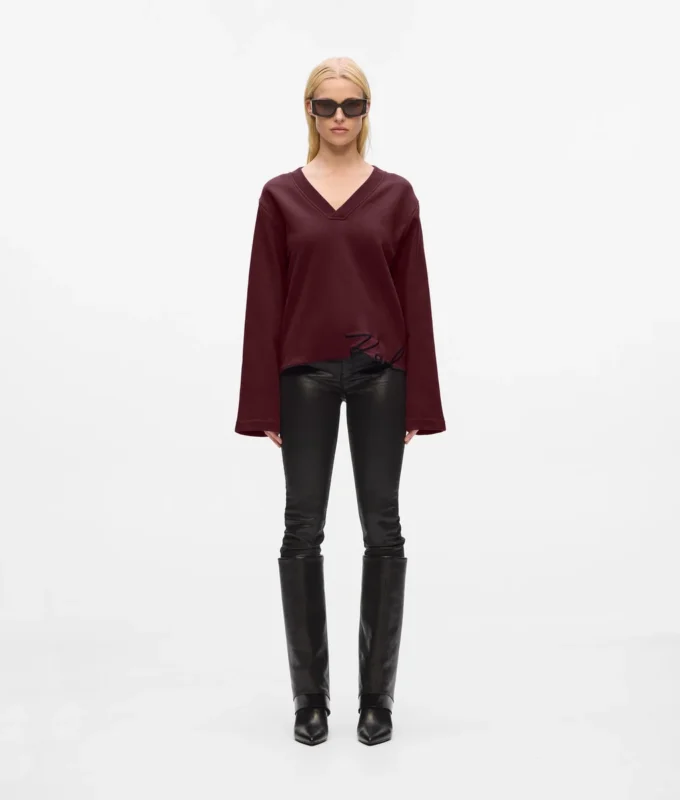 Sweatshirt met kenmerkende zoom
