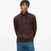 Sweatshirt met kwartritssluiting