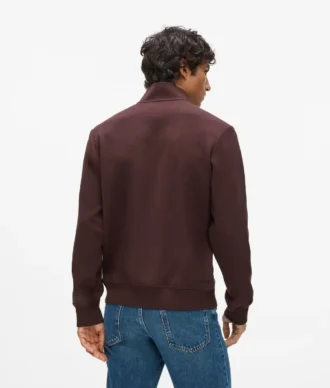 Sweatshirt met kwartritssluiting