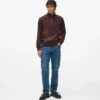 Sweatshirt met kwartritssluiting