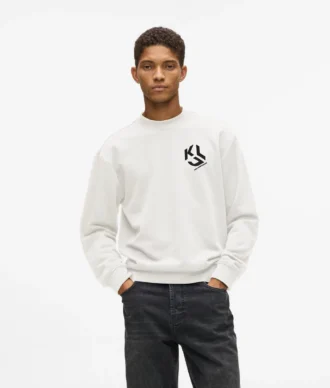 Sweatshirt met monogram patch