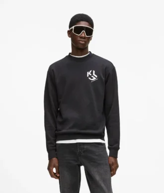 Sweatshirt met monogram patch