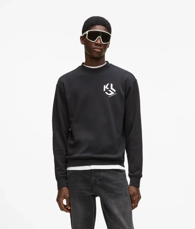 Sweatshirt met monogram patch