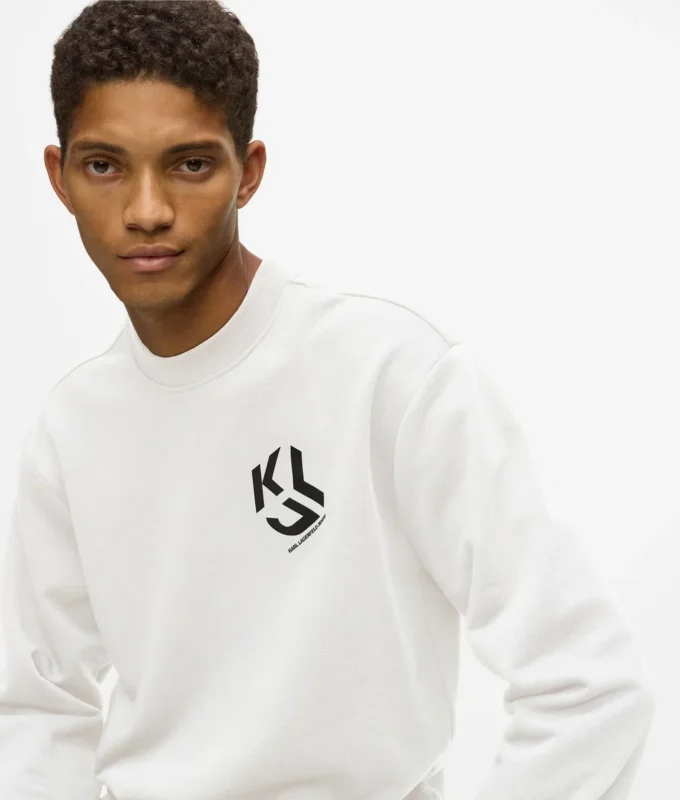 Sweatshirt met monogram patch