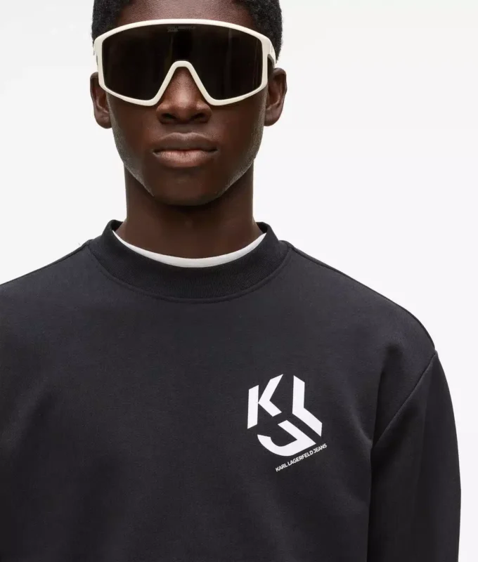 Sweatshirt met monogram patch