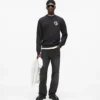 Sweatshirt met monogram patch