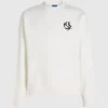 Sweatshirt met monogram patch