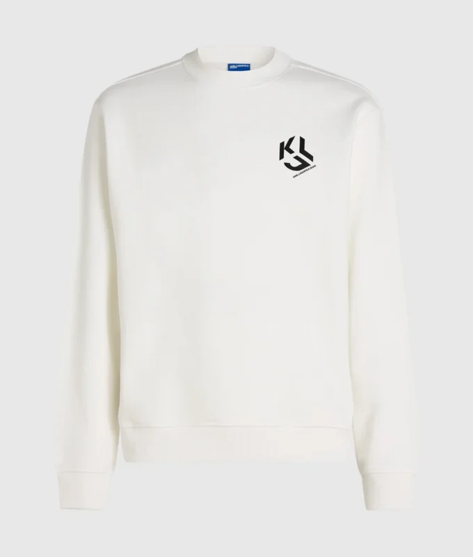 Sweatshirt met monogram patch