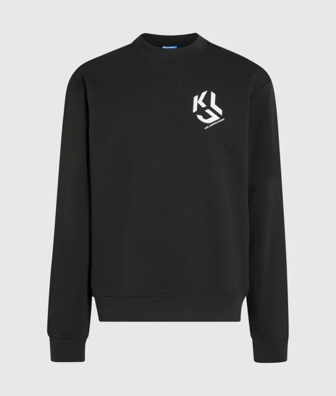 Sweatshirt met monogram patch