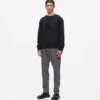 Sweatshirt met paillettenmonogram