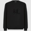 Sweatshirt met paillettenmonogram