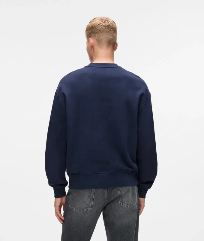 Sweatshirt met reliëfmonogram