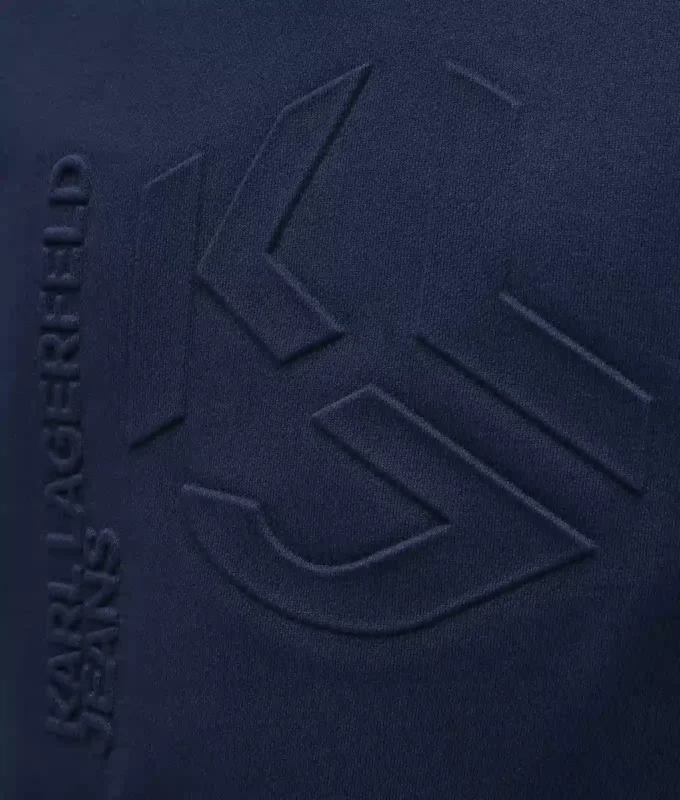 Sweatshirt met reliëfmonogram