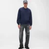 Sweatshirt met reliëfmonogram