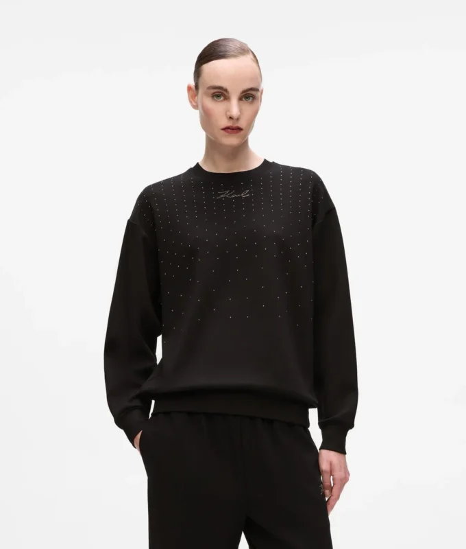 Sweatshirt met strass