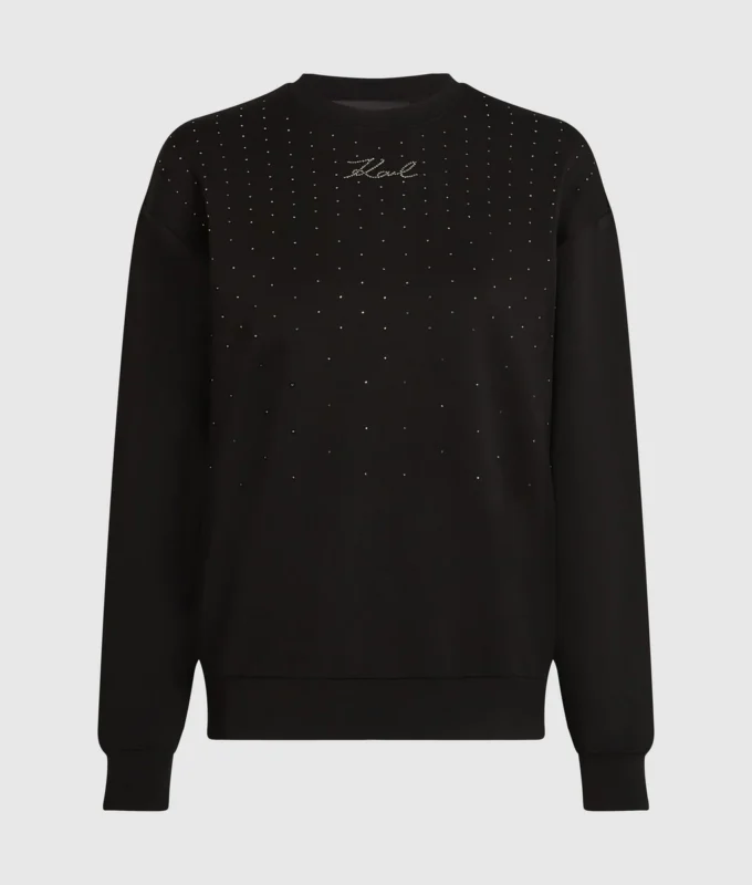 Sweatshirt met strass