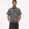 T-shirt met all-over monogram
