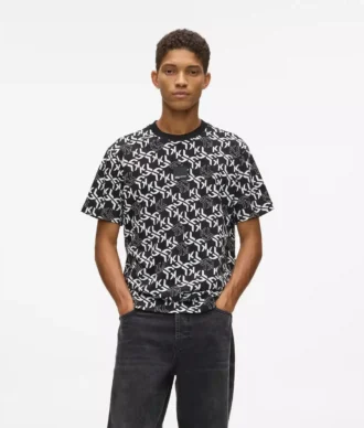 T-shirt met all-over monogram