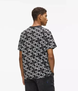 T-shirt met all-over monogram