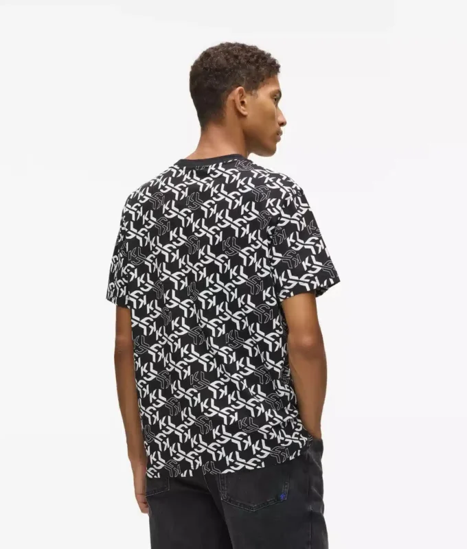 T-shirt met all-over monogram