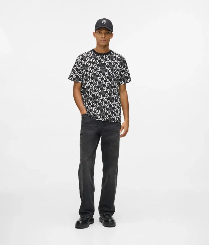 T-shirt met all-over monogram