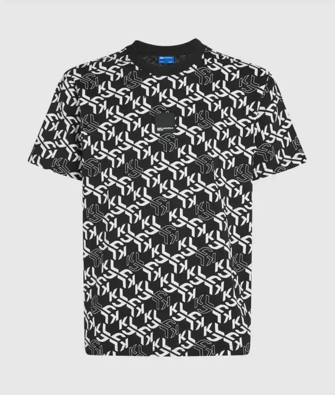 T-shirt met all-over monogram