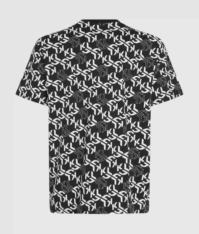 T-shirt met all-over monogram