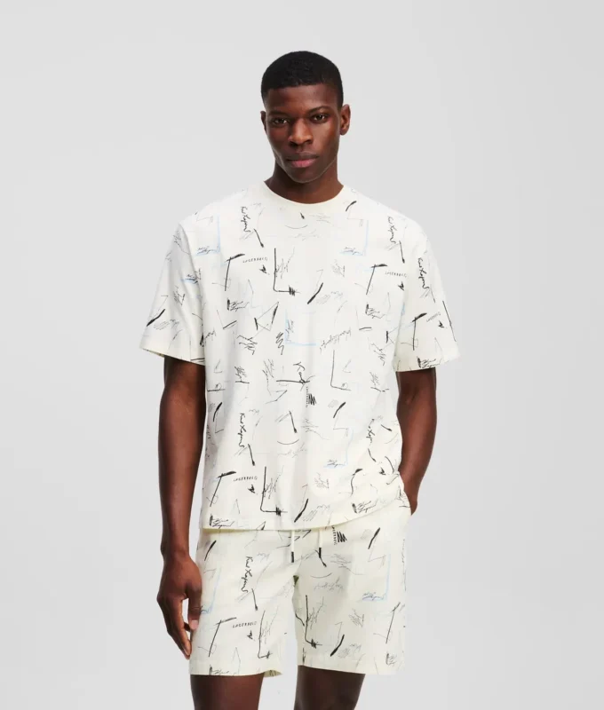 T-SHIRT MET ALL-OVER-PRINT