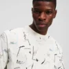 T-SHIRT MET ALL-OVER-PRINT
