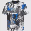 T-shirt met all-over verfeffect