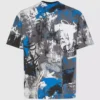 T-shirt met all-over verfeffect