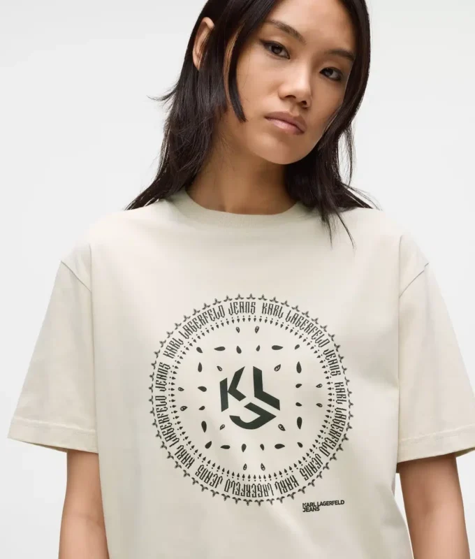T-shirt met bandana-logo