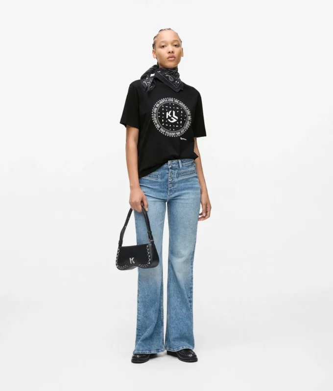 T-shirt met bandana-logo