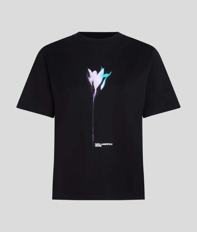 T-SHIRT MET BLOEMENPRINT